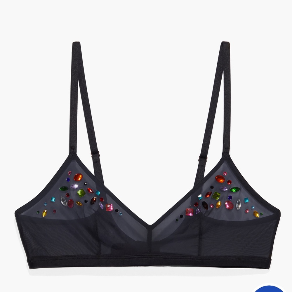 NWT SAVAGE FENTY CARNIVAL UNLINED TRICOT BRALETTE